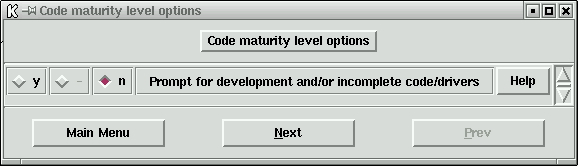 'code maturity level options' se�imleri.
