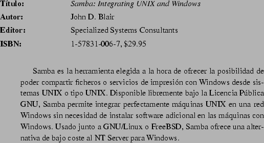 \begin{abib}
{Inside Linux: A Look at Operating System Development}
{Randolph Be...
...ctor pueda ver con mayor claridad
lo que sucede dentro del sistema.}
\end{abib}