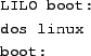 \begin{tscreen}
boot: linux single
\end{tscreen}