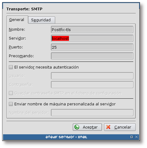 Nuevo servidor SMTP III