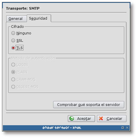 Nuevo servidor SMTP IV