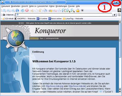 Konqueror-WWW-Fenster